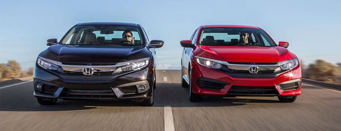 Honda Civic 2017 lado-a-lado